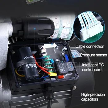 Completamente Automático de Agua a Presión de Refuerzo de la Bomba 220V Para el Hogar Ducha Eléctrica Inteligente Micro-control de Agua del Grifo de Auto-cebado de la Bomba