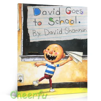 David Shannon 6 Estilos No, David, David se Mete en Problemas, David Va a la Escuela Cognitiva de inglés de los Libros Ilustrados Para Niños de la Historia
