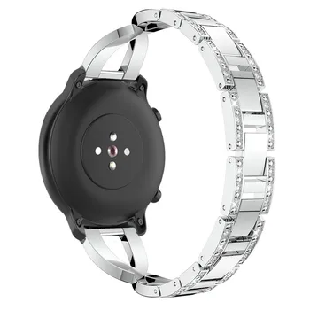 Correas Para XIAOMI Huami Amazfit GTR 42mm reloj Inteligente de la Banda de Metal Reloj de Cristal de Correas de Muñeca Para Amazfit GTS Correa de reloj de Pulsera
