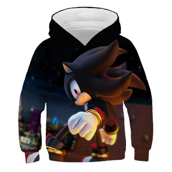 Sonic The Hedgehog 3D Sudaderas Niños para las Niñas de sonic para Niños Sudadera para Niñas y Niños, el Sudor de la Camisa de Niño Chico Sudaderas Ropa