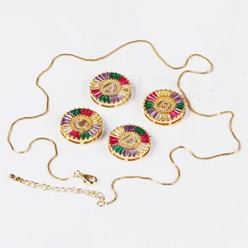 2020 Nuevo las Mujeres de la Moda A-Z Iniciales Collar de arco iris de Oro Micro Pave CZ Cúbicos Circón Nombre de la Letra Encanto Colgante de Collares de la Joyería