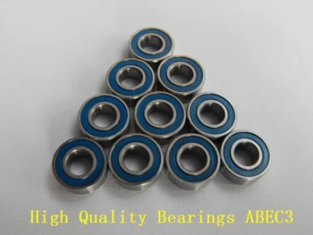 10PCS 4X8X3 Azul de goma rodamientos MR84 2RS ABEC3 Modelo de rodamientos