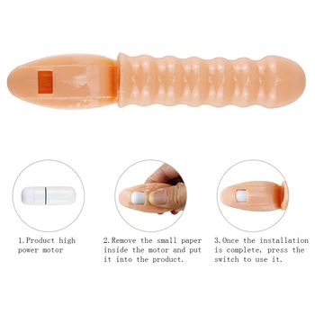 Dedo Vibrador Juguetes Sexuales Para La Mujer Clitori Estimulación Cepillo De Dedo De La Manga Consolador Vibrador Masajeador De Punto G Sexo Adulto Productos En La Tienda