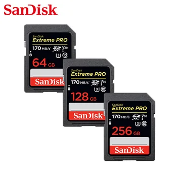 SanDisk Ultra Original de la tarjeta SD de 32 gb 95M/S SDHC 64GB 128GB 256GB 170mb/s SDXC Clase 10 Tarjeta de Memoria sd C10 USH-1 Soporte para la Cámara