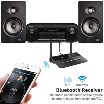 Actualizado 80M Bluetooth 5.0 RCA Transmisor Receptor 2 en 1 AUX RCA Música Adaptadores Dongle Para TV de la PC del Coche Accesorios para el Hogar
