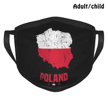 Polonia Polaco Bandera Anti Polvo Reutilizables De Bricolaje De La Máscara De La Cara Polaco De La Bandera De Polonia Polaco