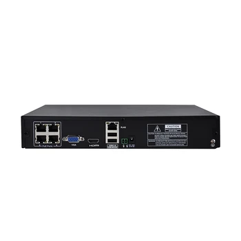 Seguridad 48V 4CH POE NVR 1080P 4MP de 5MP de Vigilancia de la Grabadora de Vídeo en Red de Alimentación a través de Ethernet de Detección de Movimiento P2P XMeye ONVIF