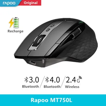 Rapoo Multi-modo de Ratón Inalámbrico Bluetooth 3.0/4.0 Y 2.4 G Interruptor Para Cuatro Dispositivos de Conexión de Ordenador Gaming Mouse