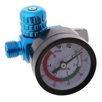 Neumático Aerógrafo Medidor de Presión de Aire 0-140 PSI Aceite de Trampa de Agua Separador de Filtro
