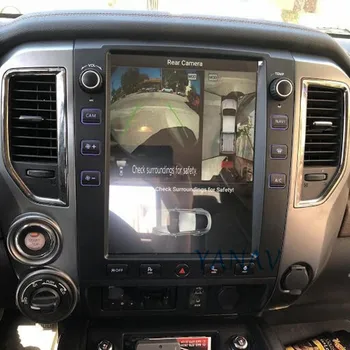 Android 2 Din para Radio de Coche de GPS de Navegación Para Nissan Titan 2016-2019 Vertical de Coche de la Pantalla de Audio Estéreo, Reproductor Multimedia