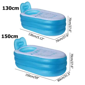 De gran Tamaño Inflable Bañera Bañera SPA PVC Plegable Portátil Para Adultos Con Bomba de Aire de la Casa Inflable de Hidromasaje