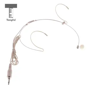 Tooyful Mini Auriculares de Diadema con Micrófono para Maestro de Altavoces de Guía de Color de la Piel