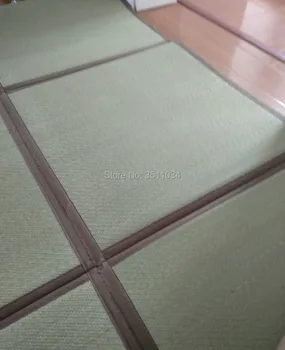Japonés de 12MM de espesor Natural de Rush Tatami Alfombra Estera de Tatami Piso Hoja Ligera Para la Sala de estar Dormitorio Colchón, alfombra del Piso
