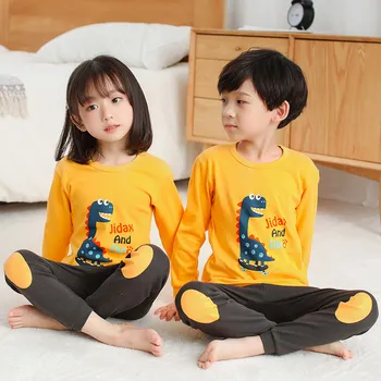 Nuevo Algodón Pijama Infantil, Ropa de Niño de dibujos animados de Pijamas Para Niñas Niños Niños Pijamas Traje de las Niñas de Bebé de la Ropa Pijamas Conjunto