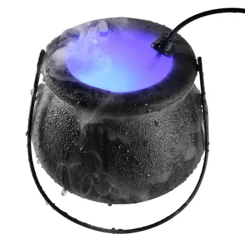 12 LED Mist Maker Nebulizador de chorro de Agua de la Niebla de la Máquina de Pulverizador de Halloween Bruja Tarro de Navidad y Año Nuevo Decoraciones 2021