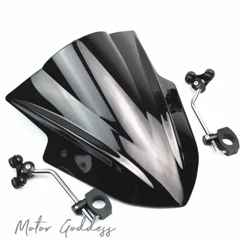 Parabrisas de motocicleta Parabrisas ajustable Con soporte de Pantalla de Viento Para CFmoto 400nk 650NK 150nk 250nk