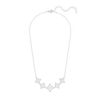 2020 SWA de la Moda de Joyería de Alta Calidad Encanto con el Corazón Latiendo de Cuatro puntas de la Estrella de Cristal Colgante de Collar de Mujer Regalo Romántico