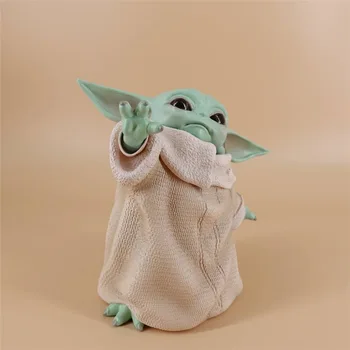Star Wars 8cm Yoda Bebé Mandalorianas Figurita Coleccionable de Juguetes de modelos de Regalos Para Niños