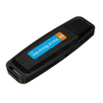 Nuevos U-Disco Digital o de la Grabadora de Voz de la Pluma del Cargador de la Unidad Flash USB de Hasta 32GB Mini SD TF de Alta Calidad