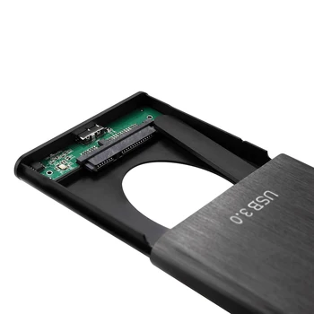 2.5 Inch HDD Caso SATA 3.0 a USB 3.0 5gbps HDD SSD Gabinete de Apoyo a todos los de 7 mm/9.5 mm SATA de 2.5 pulgadas 1/2/3 HDD SSD Externo Cuadro