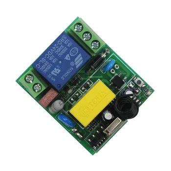 AC 220 v 1 ch RF Inalámbrico Empuje de Control Remoto Interruptor de la Luz del Sistema 4 receptor +transmisor de 4 a prueba de agua