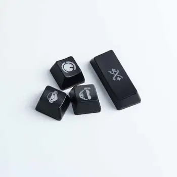 [botones]4 teclas de Supervisión gamer tema teclados luz de fondo de UJO de teclas ABS grabado Keycap de brillo a través de la Mecánica de Teclado ANS