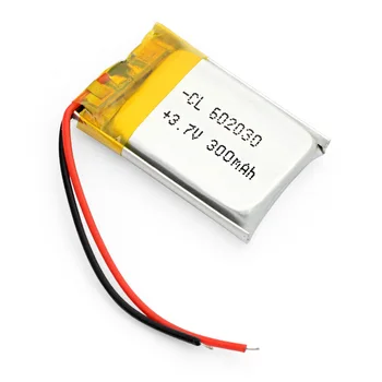 3.7 V 300MAH Batería de Polímero de Litio 602030 Bluetooth MP3 MP4 Reloj Inteligente de la Tarjeta Inalámbrica de Audio de la Grabadora de batería Recargable de Li-ion de la Célula