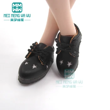 3.5 cm de Zapatos de muñeca se ajusta Blyth Azone la muñeca de accesorios de moda de costura zapatillas de deporte estrella de cinco puntas de los zapatos de cuero