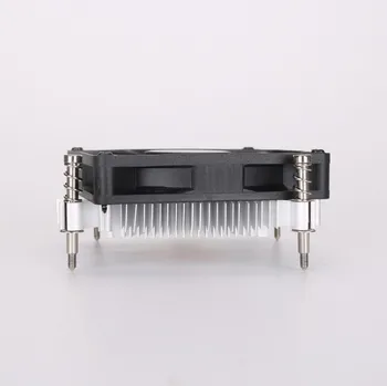 ITX pequeño chasis de la computadora de escritorio todo-en-uno de la CPU ultra-delgada de ventilador de radiador de silencio hidráulica de cobre de aluminio ventilador de la cpu de 32 mm Para 115X