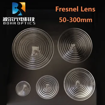 Lente de Fresnel Diameter250mm EFL120mm Redonda de Cristal de Spotlight para la Etapa de la Lámpara Lupa de Rosca Lentes