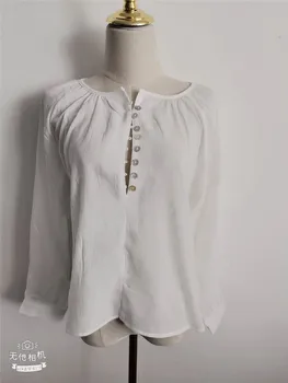Blusa casual de mujer otoño estilo coreano temperamento v-cuello de la blusa camisa de más el tamaño de blusas linterna manga delgada tops 2020
