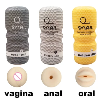 La Masturbación masculina de la Copa de Boca Vaginal Ano Masturbador de Silicona Realista Vagina Coño Juguetes Sexuales para los Hombres Oral Masturbador Para Adultos