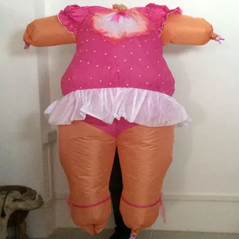 Muñeca inflable de trajes de la muchacha del bebé Inflable de Disfraces Adultos disfraces Traje de Fiesta de Halloween, de Navidad Para Hombres Y Mujeres