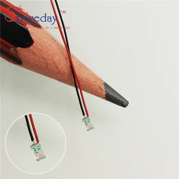 10/50/100 pc 1206 SMD Pre-soldadas micro cable de litz LED lleva resistor de 20 cm de 8 a 12 V Modelo de BRICOLAJE