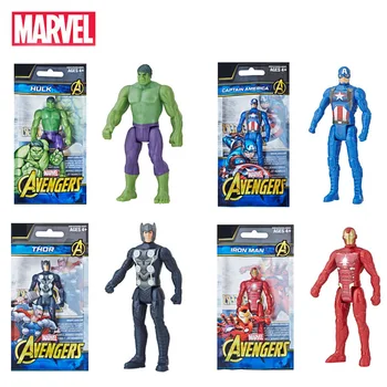 10cm de Marvel los Vengadores, los Súper Héroes, Juguetes Hulk, Capitán América, Iron Man, Thor figuras de Acción, Juguetes Muñecas de Regalo de Cumpleaños para Niños