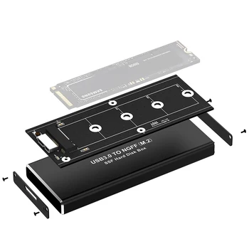 Rocketek M2 SSD Caso 5GPS M. 2 para Carcasa USB 3.0 Adaptador de PCIE NGFF SATA M/B, Disco Clave de la Caja