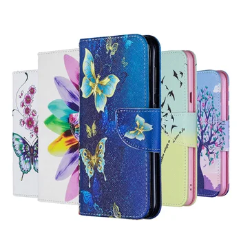 2019 Pintadas de Cuero Flip Case Para el Xiaomi Redmi Note 8T Monedero Cubierta de Libro Xiomi redmi Nota 8 Pro Caso