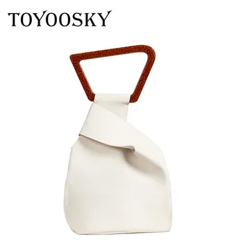 TOYOOSKY marca de Lujo bolsos de alta calidad sólido cubo bolsa de la moda de acrílico de la manija del bolso de hombro de verano nueva bolsa feminina