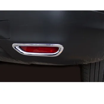 Para Nissan Qashqai 2016 2017 2018 Coche Detector de ABS Cromado Cubierta Recorte de Cola Antiniebla Trasera Luz de la Lámpara de Piezas de Marco de 2pcs/Set de Moldeo