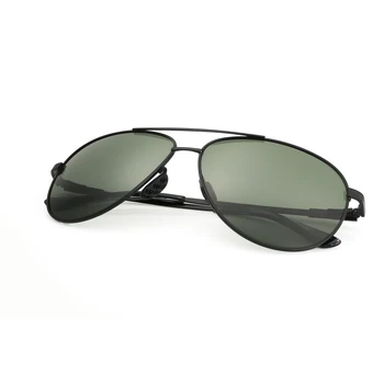 De titanio de los hombres gafas de sol polarizadas TAC damas UV400 de conducción de la marca clásico de las gafas de sol anti-vidrios azules con el caso 8105-1Y