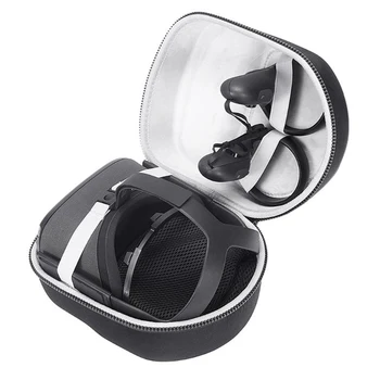 Estuche de EVA Duro Caparazón de Protección a prueba de Golpes Bolsa de Almacenamiento para el Oculus Quest 2 VR Headset Controlador Táctil Accesorios
