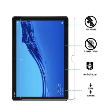 A prueba de agua de la Pantalla de la Tableta de la Película para Huawei MediaPad M5 Lite 10.1 Pulgadas a prueba de Explosión de Pantalla de Cristal Templado Protector de la Cubierta