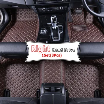 RHD Coche Personalizado Tapetes Alfombras Para Suzuki Ignis 2018 2017 Cuero Coche Estilo Alfombras Interiores Auto Accesorios Almohadillas de las patas de la Cubierta