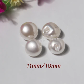 2020 Nuevo! La costura de la Perla Suministros 50pcs 11 mm / 10mm UV botones de perlas para la costura de Alto grado de la moda de los botones de suministros