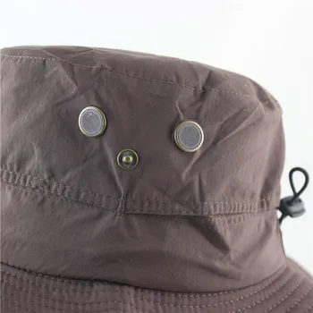 CAMOLAND Impermeable Boonie Hat Para las Mujeres de los Hombres de Verano, Sombrero de Sol de Protección UV de secado Rápido que Safari de Pesca Tapa de Malla Transpirable de la Playa de Cap