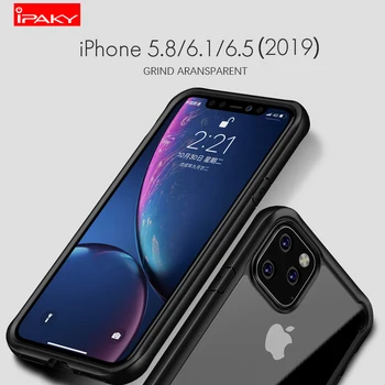 IPAKY 2019 Teléfono Nuevo Caso para el iPhone 11 pro max 5.8 & 6.1 y 6.5 pulgadas de Coque de Lujo Completa Pretection Cubierta Posterior para el iphone de Apple