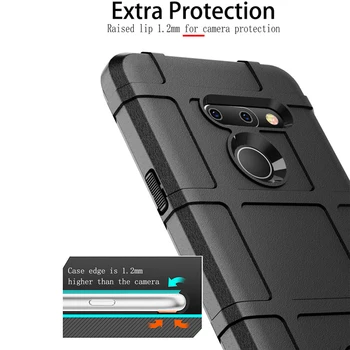 Funda de silicona Para LG G8 G8s ThinQ caja del Teléfono de la Armadura Resistente Escudo Militar Proteger la Espalda Cubierta Para LG G8X V50s Casos