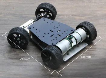 Elecrow de BRICOLAJE Coche Smart Para Arduino Robot de Educación de Coche Smart Codificador Delantera del Chasis de la rueda - Engranaje de Dirección de Dirección de Doble Motor de la Unidad de