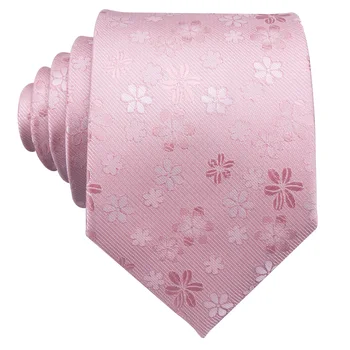 2018 Nueva 8.5 cm Corbata Seda para Hombre de la Corbata 10 Colores Florales corbata Para los Hombres de la Boda de Barry.Wang Estilo de Negocio de Dropshipping Empate LS-10