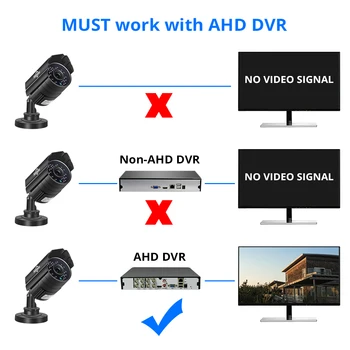 Hiseeu AHD Analógico de Alta Definición de Vídeo de Vigilancia de la Cámara de Infrarrojos 720P 1080P AHD CCTV Cámara de Seguridad al aire libre de la Bala de las Cámaras